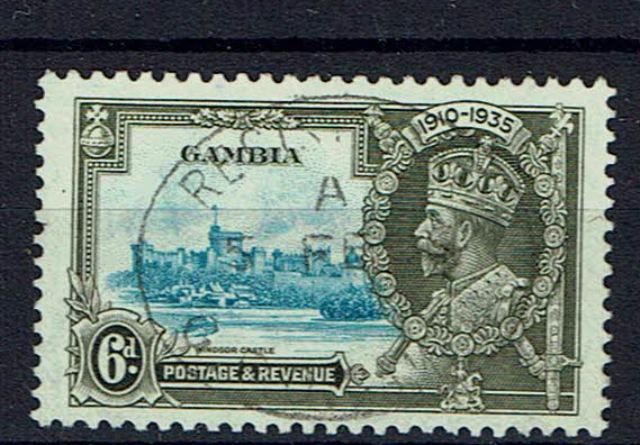Image of Gambia SG 145c FU British Commonwealth Stamp